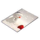 Kerstman met hartverwarmende liefde notitieboek (Linkerzijde)