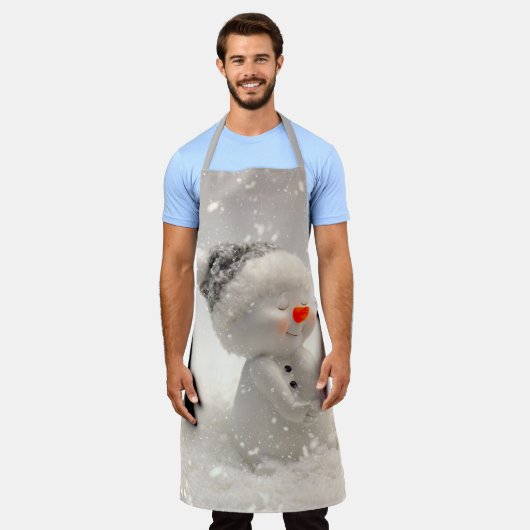 Kerstman met hartverwarmende liefde schort (Gedragen)