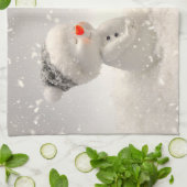 Kerstman met hartverwarmende liefde theedoek (Gevouwen)