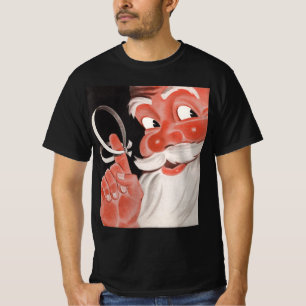 Kerstman met herinneringssnoer aan vinger t-shirt