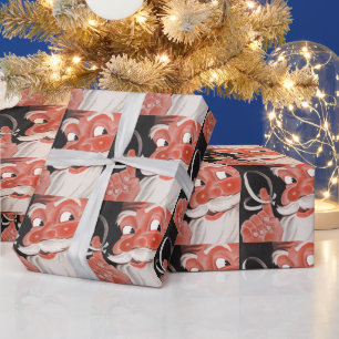 Kerstman met Herinneringsstring op Vinger Cadeaupapier