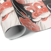  Kerstman met Herinneringsstring op Vinger Cadeaupapier (Rol Hoek)