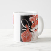 Kerstman met Herinneringsstring op Vinger Grote Koffiekop (Voorkant rechts)