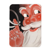  Kerstman met Herinneringsstring op Vinger Magneet (Verticaal)