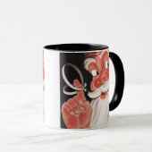 Kerstman met Herinneringsstring op Vinger Mok (Voorkant rechts)