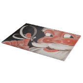  Kerstman met Herinneringsstring op Vinger Snijplank (Hoek)