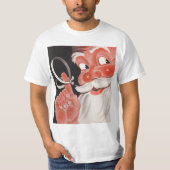  Kerstman met Herinneringsstring op Vinger T-shirt (Voorkant)
