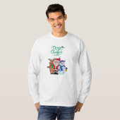 Kerstman met herten t-shirt (Voorkant volledig)