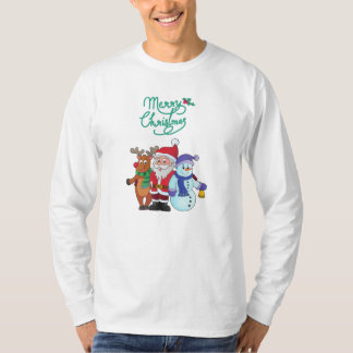 Kerstman met herten t-shirt