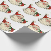 kerstman met Holly Cadeaupapier (Hoek)