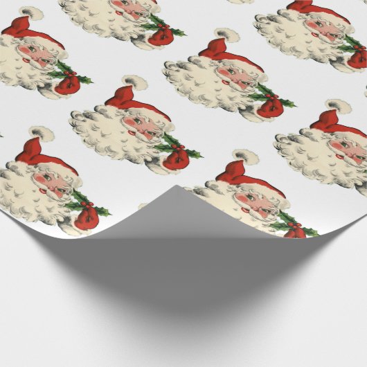  kerstman met Holly Cadeaupapier (Hoek)