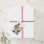  Kerstman met Holly-Label met kerstcadeaus Cadeaulabel (Met Touw)