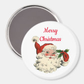  kerstman met holly magneet (Voorkant / Achterkant)