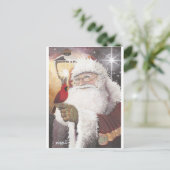 Kerstman met kardinaal feestdagenkaart (Staand voorkant)