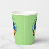 Kerstman met kerstboom 20xx voeg tekst toe papieren bekers (Rechts)