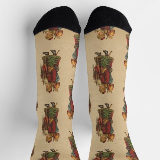  kerstman met kerstboom sokken (Top)