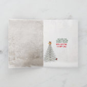 Kerstman met kerstcadeaukaart voor kerstmis feestdagen kaart (Binnen)