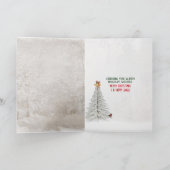 Kerstman met kerstcadeaukaart voor kerstmis feestdagen kaart (Binnen)