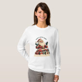 Kerstman met kerstcadeaus t-shirt (Voorkant volledig)
