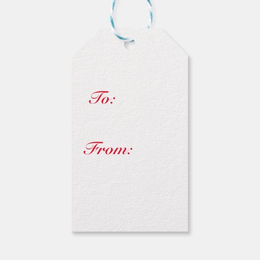 Kerstman met kerstcadeautjes Label Cadeaulabel (Achterkant)