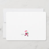 Kerstman met kerstlijstfoto geboorteaankondiging kaart (Achterkant)