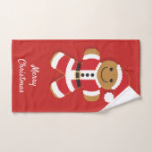 Kerstman met kerstman bad handdoek (Handdoek)