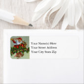  kerstman met kerstman en bellen etiket (Insitu)