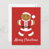 Kerstman met kerstman feestdagenkaart (Voorkant / Achterkant)