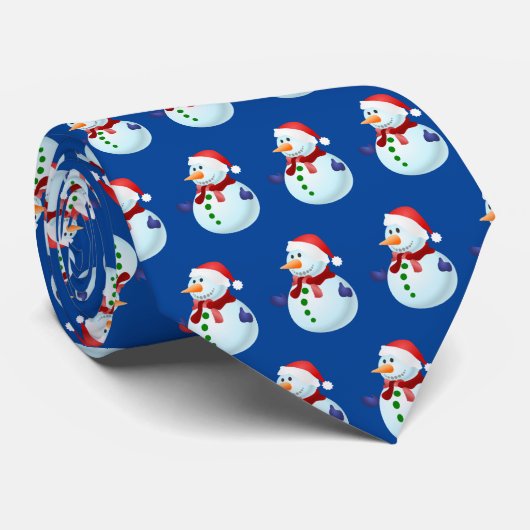 Kerstman met Kerstman Hoed Kerstmis Stropdas (Opgerold)