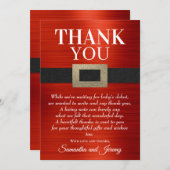 Kerstman met kerstman met kerstman: neutraal Baby Bedankkaart (Voorkant / Achterkant)