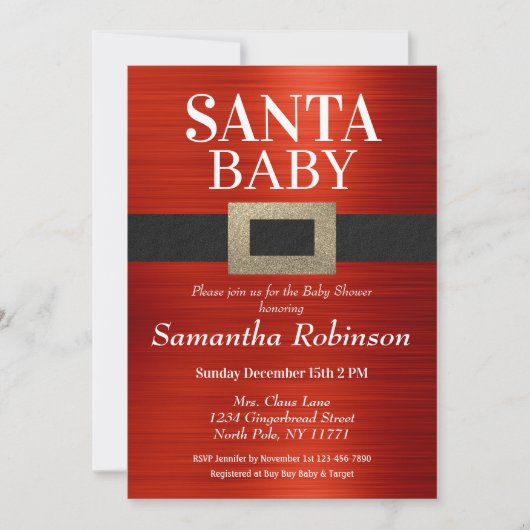 Kerstman met kerstman met kerstman: neutraal Baby Kaart (Voorkant)