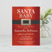 Kerstman met kerstman met kerstman: neutraal Baby Kaart (Staand voorkant)