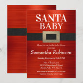 Kerstman met kerstman met kerstman: neutraal Baby Kaart (Voorkant / Achterkant)