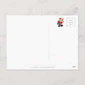 Kerstman met kerstman met tas en ster feestdagenkaart (Achterkant)