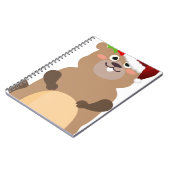 kerstman met kerstman notitieboek (Linkerzijde)