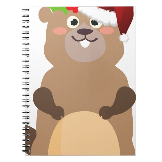 kerstman met kerstman notitieboek (Voorkant)