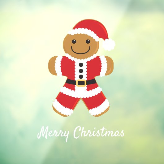 Kerstman met kerstman raamsticker (Vel 3)