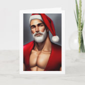 Kerstman met kerstmis kaart (Voorkant)