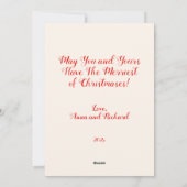 kerstman met kind kerst Kaart (Achterkant)