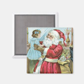 Kerstman met kind Magneet (Voorkant / Achterkant)