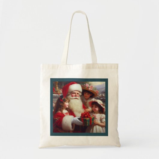 Kerstman met kinderen 1 tote bag (Voorkant)