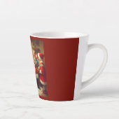 Kerstman met kinderen 3 latte mok (Rechts)