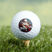 Kerstman met kinderen 4 golfballen (Insitu Shirt)