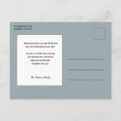  kerstman met kinderen briefkaart (Achterkant)