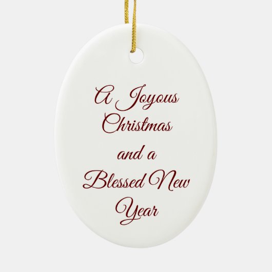 kerstman met kinderversiering keramisch ornament (Achterkant)