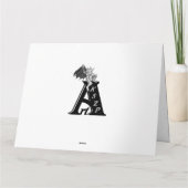 Kerstman met konijn, vos en eekhoorn kaart (Achterkant)