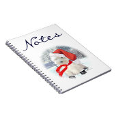 Kerstman met laarzen aan notitieboek (Rechterzijde)