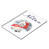 Kerstman met laarzen aan notitieboek (Linkerzijde)
