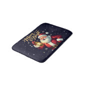 Kerstman met lantaarn Illustratie Merry Bright Badmat (Gekanteld)
