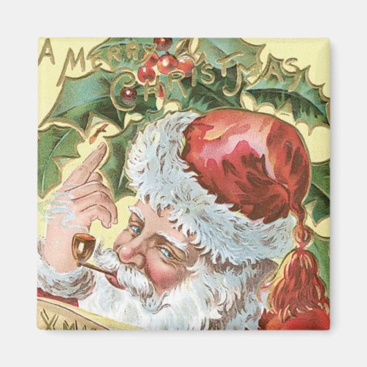 kerstman met lijst magneet (Voorkant)